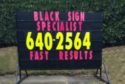 Custom business rental signs for promotions and hiring by Black Sign Specialist, serving Indianapolis and Central Indiana.